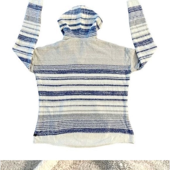 LIRA Baja Pina Striped‎ Hooded Poncho Sweater Size XL - Picture 4 of 11